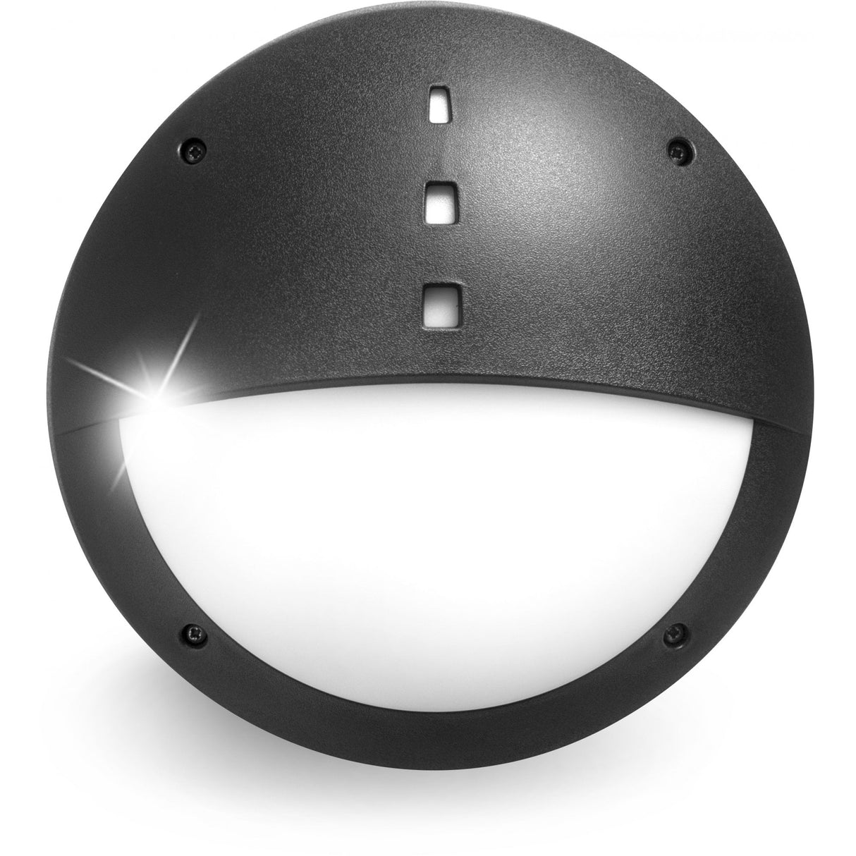 Gelmi-EL 9W 4000K LED Round Eyelid Emergency Bulkhead Light, White