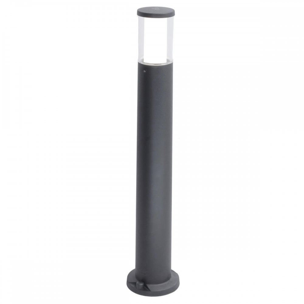 Sleek Black Carlo 800 Bollard with 3.5W GU10 LED, 4000K Cool White
