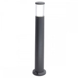 Sleek Black Carlo 800 Bollard with 3.5W GU10 LED, 4000K Cool White