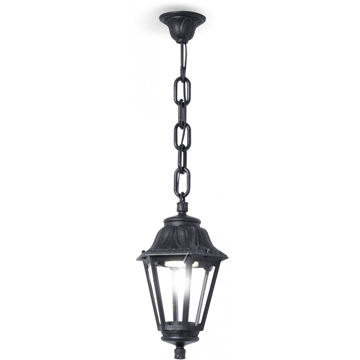 Anna Sichem Hexagonal 6W LED Black Chain Lantern