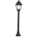 Anna Mizar 6W LED Hexagonal Post Lantern in Classic Black