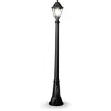 Anna Artu Black Hexagonal Post Lantern - Classic E27 Outdoor Fixture