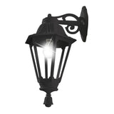 Rut Bisso Black Hexagonal Wall Lantern, Classic Style E27