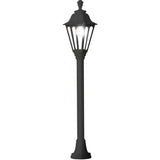 Mizar Elegance 6W LED Hexagonal Black Post Lantern