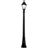 Rut Artu Classic Hexagonal Black Post Lantern with E27 Holder