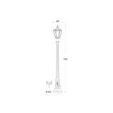 Rut Artu Hexagonal Black LED Post Lantern 6W