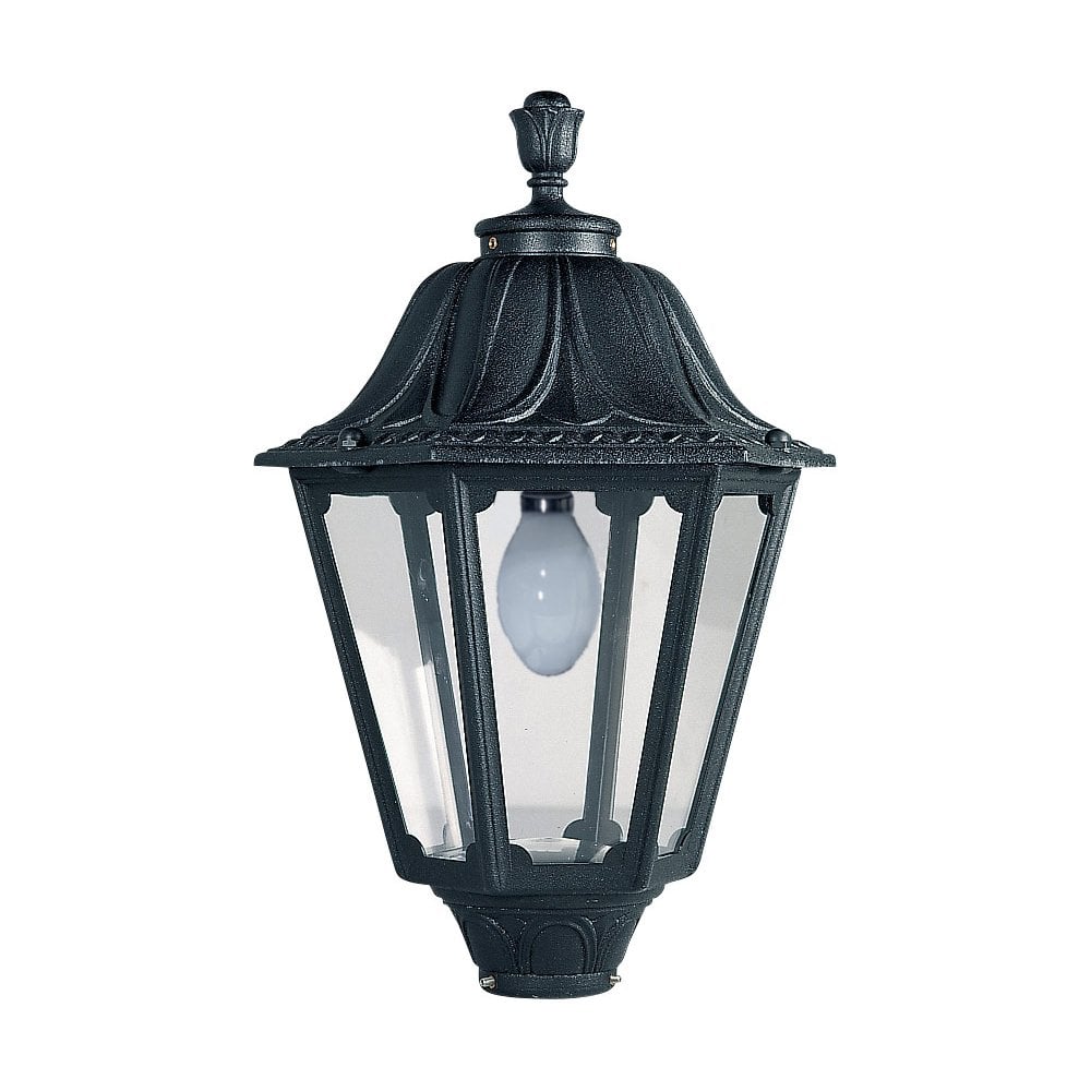 Elegant Noemi Black IP55 Hexagonal Lantern Head