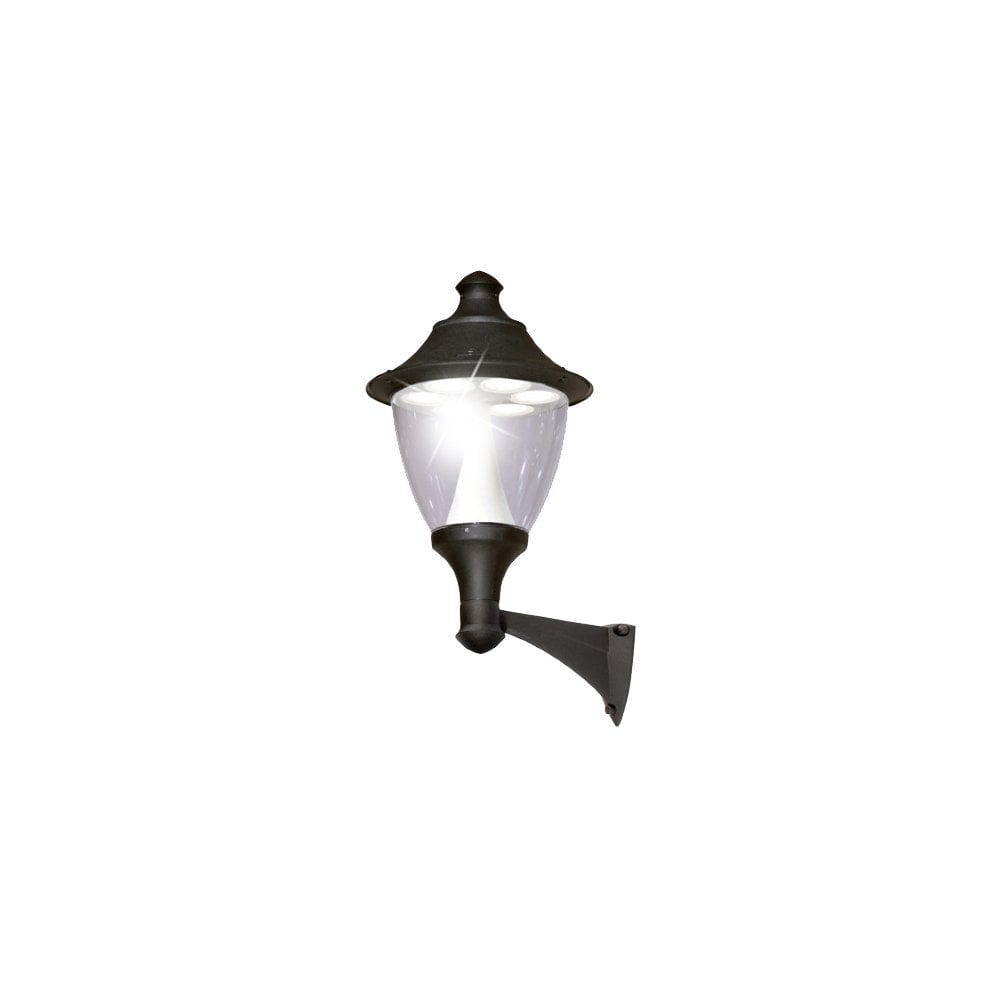 Gino 400 MidiPilar E27 Urban Wall Lantern in Black