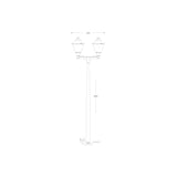 Gino 400 Akille3m Urban Modern Double Lantern Post