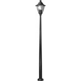 Gino 400 Modern Black E27 Post Lantern with 3.0M Akille Resin Post