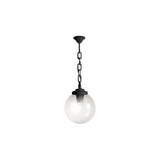 Globe 250 Sichem LED Pendant Light - Black Chain, 6W Warm White, Clear Diffuser