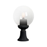 Opal Glow 400 Black Pedestal Globe Light