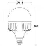 E27 50W LED Power Bulb - 4000K Cool White, 5000 Lumens