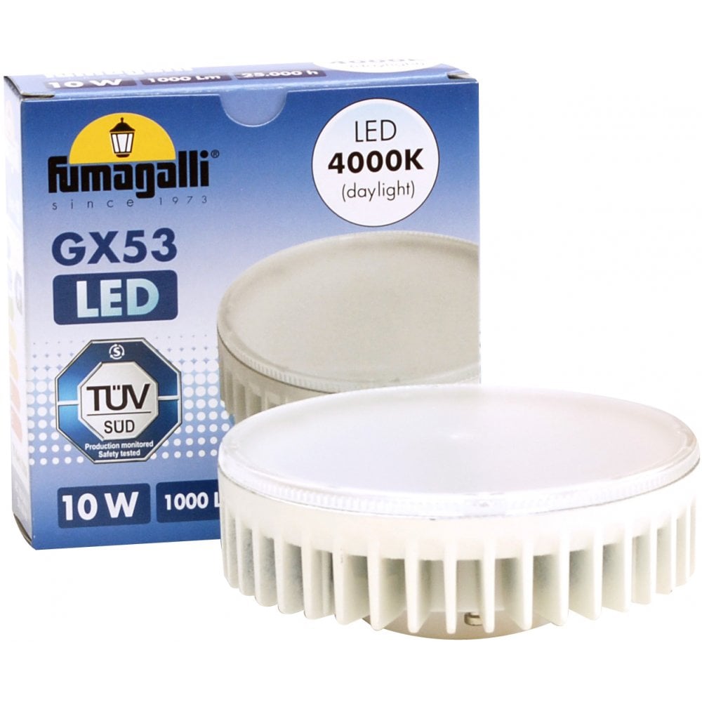 10W GX53 LED Light Bulb - Cool White 4000K