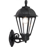 Salem Bisso Black Classic Wall Lantern with E27 Socket