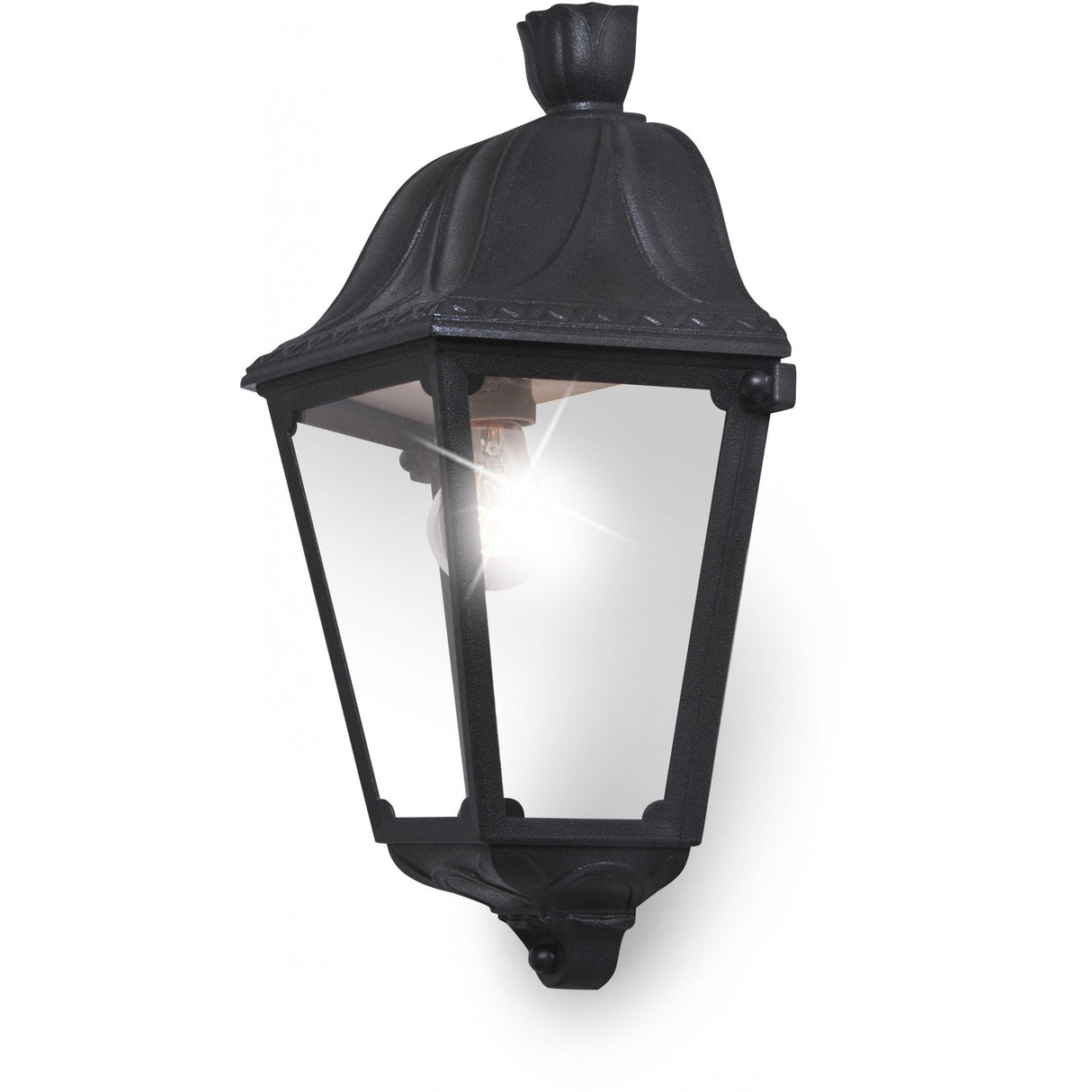 Daria E27 Classic Black Half Lantern - Large Size