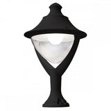 Beppe 400 Black 50W E27 High Power LED Lantern Head with Clear Diffuser