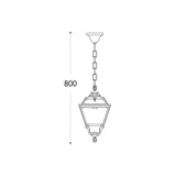 Sichem Golia Black Lantern with 6W LED and Chain