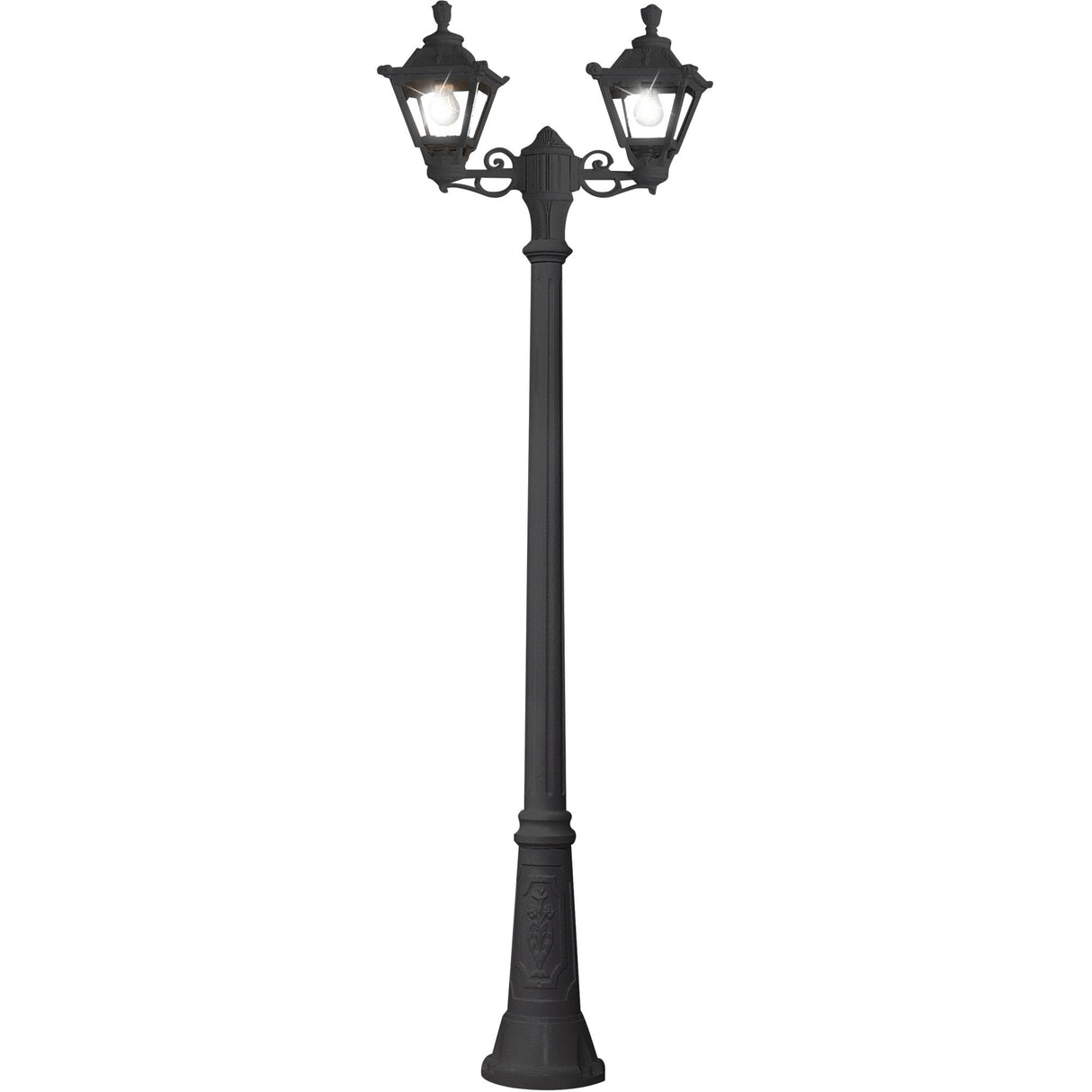 Golia Gigi-Bisso Black Dual-Head LED Post Lantern