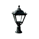 Tobia Lot Black Classic E27 Pedestal Lantern