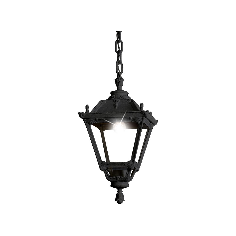 Sichem Classic Black Lantern with Chain - E27 Lampholder