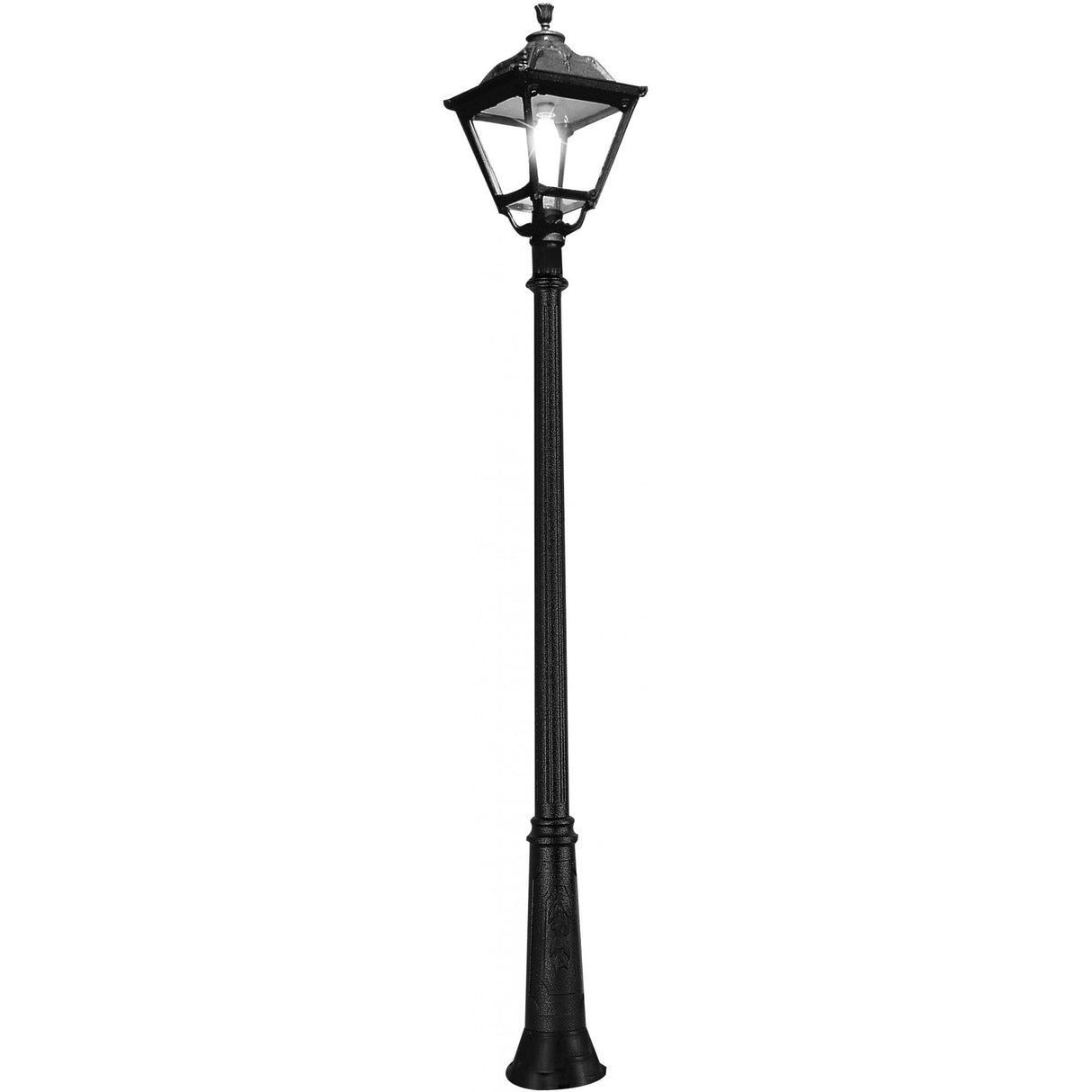Tobia Ricu Classic Black E27 Outdoor Post Lantern