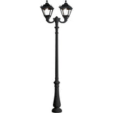 Tobia Nebo-Ofir Classic Twin Head Post Lantern in Black