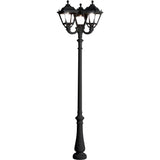 Tobia Nebo-Ofir E27 Triple Head Black Lantern with 2.5M Post