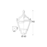 Elegant Elia IP55 Black Classic Outdoor Lantern