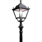 Elegant Black Elia Tabor Classic Lantern with 3.0M Post