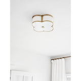 Chandler Aged Brass Quatrefoil Ceiling Fixture