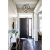 Aged Brass Atomic Pendant Chandelier
