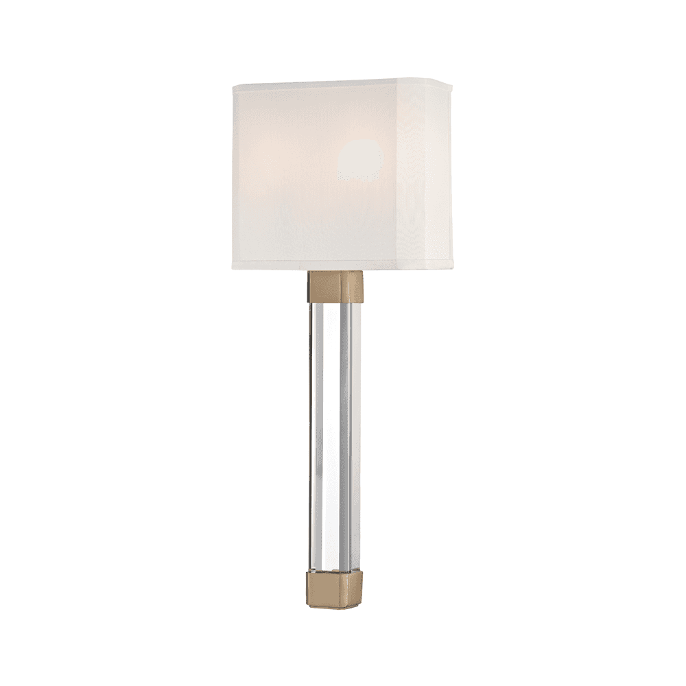 Larissa Aged Brass Crystal Arm Wall Sconce