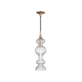 Pomfret Vintage Brass Glass Pendant