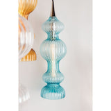 Pomfret Vintage Brass Glass Pendant