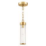 Soriano Vintage Brass Glass Pendant