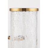Soriano Vintage Brass Glass Pendant