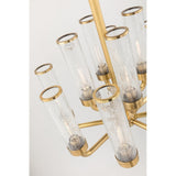 Soriano Vintage Brass Glass Pendant