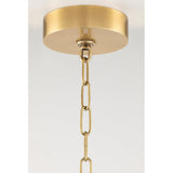 Soriano Vintage Brass Glass Pendant