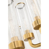 Soriano Vintage Brass Glass Pendant