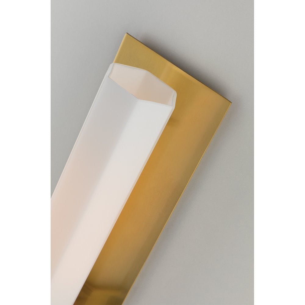 Walton Hand-Rubbed Aged Brass Vanity Light Fixture