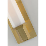 Walton Hand-Rubbed Aged Brass Vanity Light Fixture