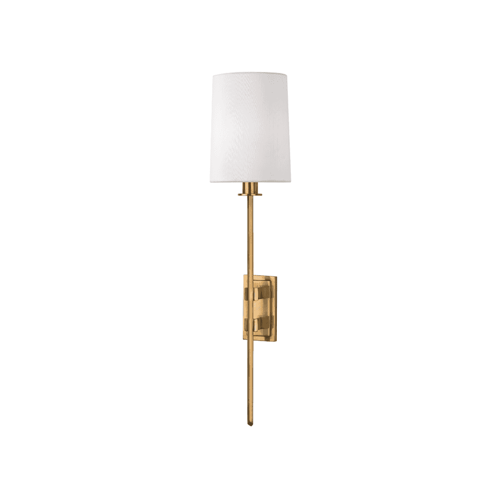 Fredonia Minimalist Aged Brass Wall Torch Sconce