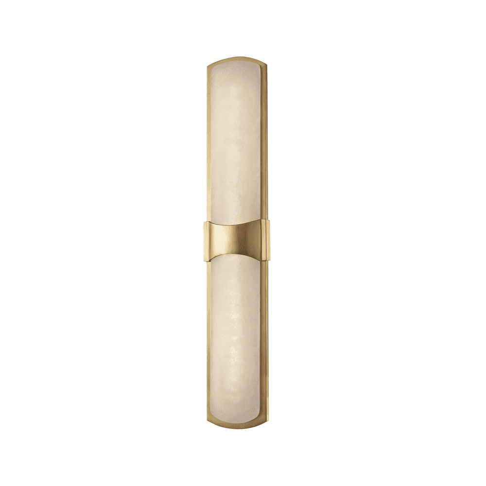 Valencia Aged Brass and Alabaster Wall Sconce