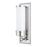 Everett Polished Nickel Wall Sconce with Glass Shade
