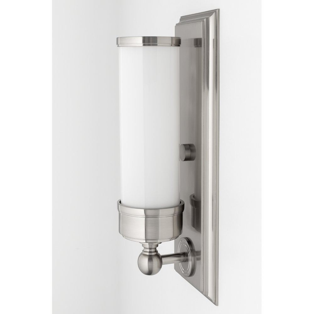 Everett Polished Nickel Wall Sconce with Glass Shade