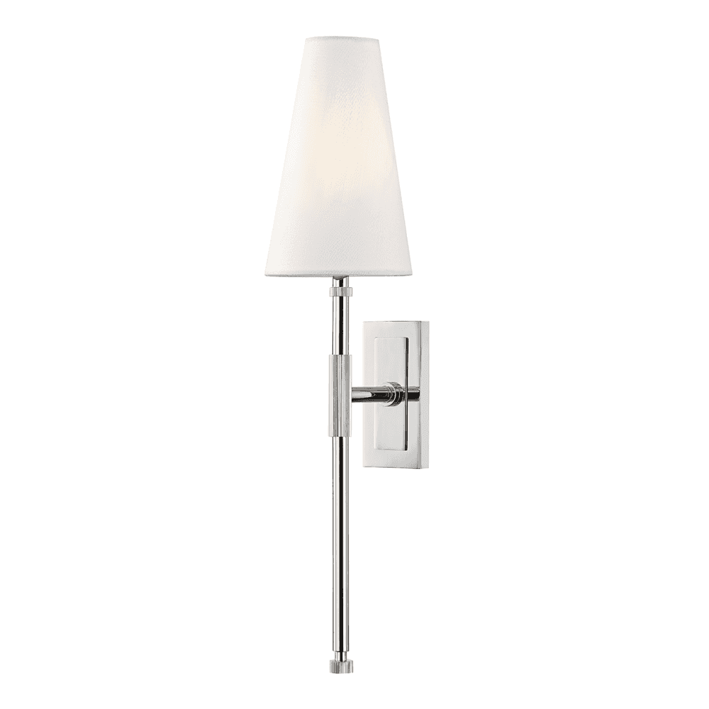 Bowery Modern Nickel Wall Sconce