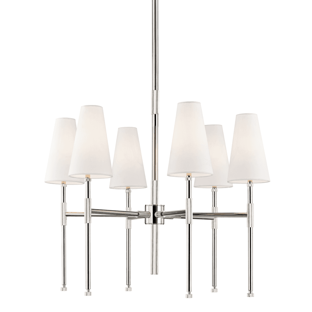 Bowery Luxe Satin Nickel Chandelier