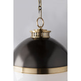 Latham Antique Bronze Glass Pendant Light Fixture