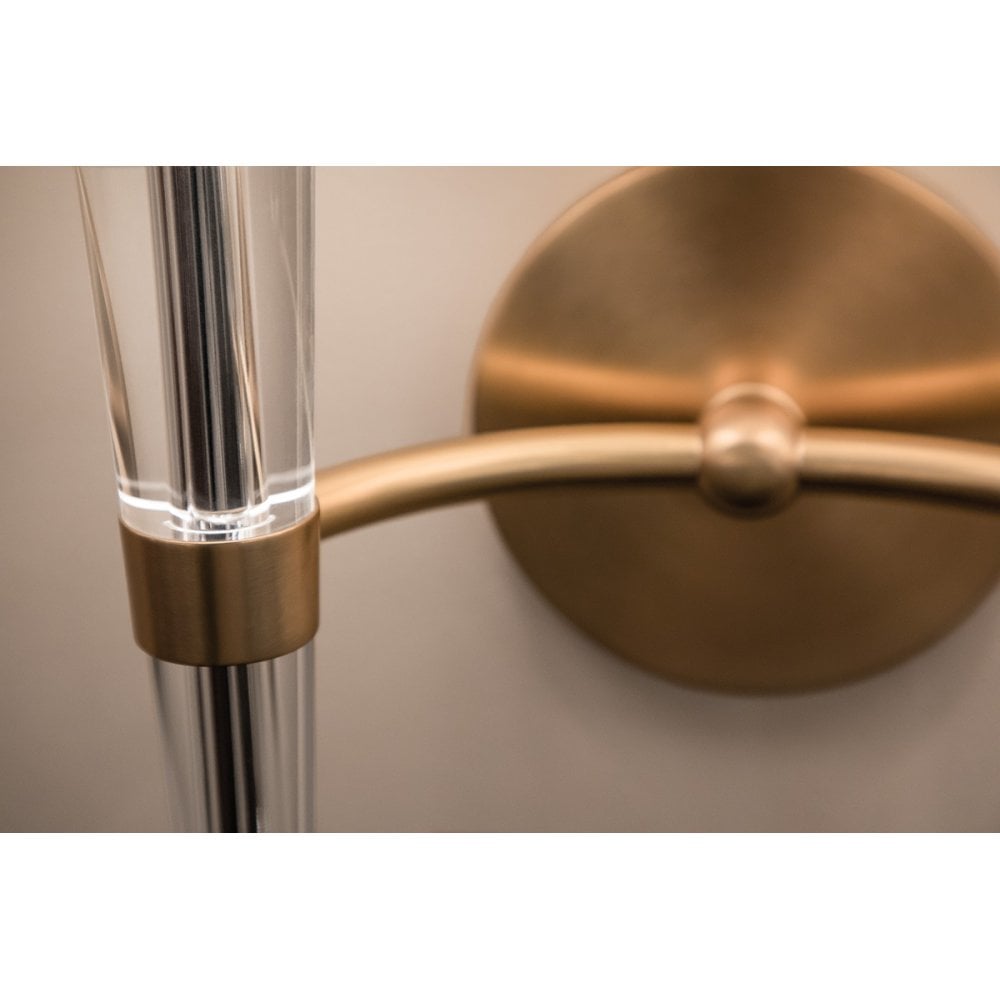 Volta Elegance Polished Nickel Candle Wall Sconce